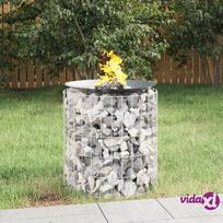 lauzaviete skersmuo - vidaXL Gabiono laužavietė, 50 cm skersmens, galvanizuota geležis - 2 nuotrauka