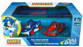 modeliukai 1 43 - CARRERA Sonic Shadow Pull Back automobilio rinkinys, raudona (Red) - 1 nuotrauka