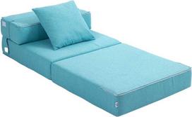 fotelis lova - Fotelis Homcom 2-in-1, mėlynas (Blue) - 2 nuotrauka
