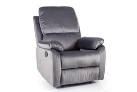 fotelis velvet - Fotelis Signal Spencer 1 Velvet, pilkas (Gray) - 2 nuotrauka