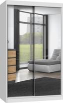 spinta su veidrodziu 120 - Spinta Top E Shop IGA 120, balta (White), 120 cm x 61 cm x 200 cm, su veidrodžiu - 2 nuotrauka