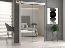 spinta su veidrodziu 120 - Spinta Top E Shop IGA 120, balta (White), 120 cm x 61 cm x 200 cm, su veidrodžiu - 3 nuotrauka