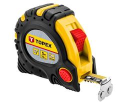 magnetai ruletei - Topex 27C345; 5 m x 25 mm, su magnetu - 3 nuotrauka