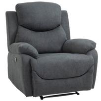 sofa su foteliais - Fotelis HOMCOM atlenkiamas reglaineris, tamsiai pilkas (Dark Grey), 93 cm x 88 cm x 102 cm - 1 nuotrauka
