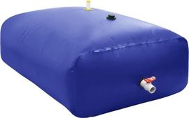 vidaXL Vandens talpa su čiaupu, sulankstoma, 3000 l, mėlyna (Blue)