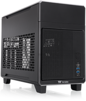 thermaltake tr100 - Thermaltake TR100 Mini Tower Juodas (Black) - 2 nuotrauka