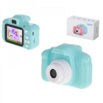 vaikiska kamera - Ikonka Mini HD 2.0 skaitmeninis fotoaparatas vaikams, mėlynas (Blue) - 1 nuotrauka
