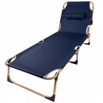 lauko gultas - Sulankstoma turistinė lauko lova Canada KX3909, tamsiai mėlyna (Dark Blue) - 1 nuotrauka