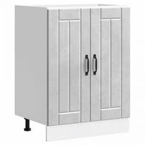 virtuvines spinteles kriaukle - vidaXL Lucca Kitchen Bottom Cabinet, Betono pilka (Concrete Grey), 60 x 46 x 81.5 cm - 3 nuotrauka