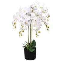 vazonai orchidejoms - Dirbtinė orchidėja vidaXL, 75 cm, balta (White) - 2 nuotrauka