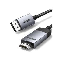 displayport kabelis hdmi - Ugreen DP119 DisplayPort į HDMI 4K 60Hz kabelis 3m – Pilkas (Gray) - 2 nuotrauka