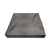 uzdangalas dezei - 4IQ Smėlio dėžės uždangalas, 140 x 140 cm, juodas (Black) - 1 nuotrauka
