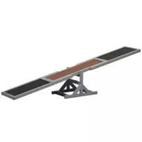 medines supynes - PawHut šunų sūpynės Agility 180 x 30 x 30 cm - 2 nuotrauka