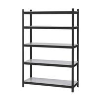 sandeliavimo lentynos 400 - 4IQ Sandėliavimo lentyna - stelažas, 183 x 124 x 48 cm, 400 kg, juoda (Black) - 1 nuotrauka