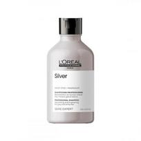 sampunas ziliems plaukams - Loreal Professionnel Serie Expert Silver pilkinantis šampūnas - 300 ml. - 1 nuotrauka