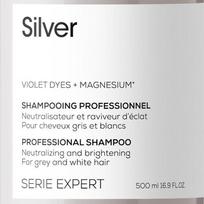 sampunas ziliems plaukams - Loreal Professionnel Serie Expert Silver pilkinantis šampūnas - 300 ml. - 6 nuotrauka