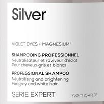 sampunas ziliems plaukams - Loreal Professionnel Serie Expert Silver pilkinantis šampūnas - 300 ml. - 11 nuotrauka
