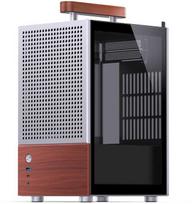 mini itx korpusas - Jonsbo T6 Mini-Tower PC korpus - Sidabrinis (Silver) - 4 nuotrauka