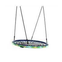4IQ Sūpynės „Gandro lizdas“ su LED, 100 cm, mėlynos/juodos/žalios (Blue/Black/Green)
