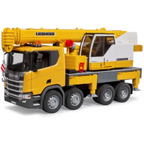 kranas bruder scania - BRUDER Scania Super 560R Liebherr kranas su šviesa ir garsu, 03571 - 3 nuotrauka