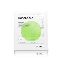 lakstines veido kaukes aimx - AIMX Greito poveikio raminanti veido kaukė su peptidais „Soothe Me“, 5vnt - 1 nuotrauka