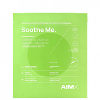 lakstines veido kaukes aimx - AIMX Greito poveikio raminanti veido kaukė su peptidais „Soothe Me“, 5vnt - 3 nuotrauka