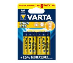elementai aa - Varta Longlife LR6/AA 4106 6x - 3 nuotrauka