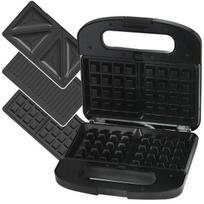 sumustiniu vafliu keptuve - Extralink SJ-37A Smart Life Grill Sumuštinių ir Vaflių Keptuvė Sidabrinė ir Juoda (Silver and Black) - 2 nuotrauka