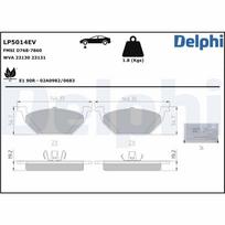 stabdžių trinkelių rinkinys, diskinis stabdys DELPHI LP5014EV