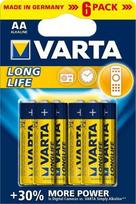 elementai aa - Varta Longlife LR6/AA 4106 6x - 4 nuotrauka