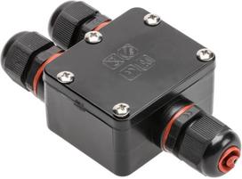 dezute laidams - GTV WZL-4 Jungtis laidams IP68, Juoda (Black) - 3 nuotrauka