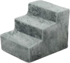 guoliai katems - PawHut Šunų laiptai 3 pakopos 35 cm, šviesiai pilki (Light Grey) - 1 nuotrauka