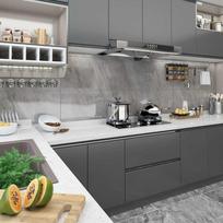 baldu lipni plevele - vidaXL Lipnios plėvelės baldams, 2vnt., pilkos (Grey), 500x90cm, PVC - 2 nuotrauka