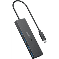 anker usb c - Anker A8309G11 USB-C duomenų šakotuvas 4-in-1 5Gbps Juodas (Black) - 6 nuotrauka