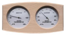 pirties termometrai - Pirties termometras su drėgmėmačiu Harvia SAS92300, ruda (Brown) - 1 nuotrauka