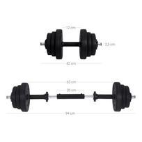 hanteliu rinkinys - Hantelių rinkinys 2 x 15 kg - 6 nuotrauka