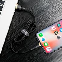 usb lightning laidas baseus - Baseus CALKLF-BV1 Black / Gold - 8 nuotrauka