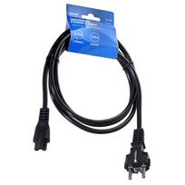 8 pin kabelis - Savio Cable Schuko / 3-pin IEC320 C5 1.8m - 2 nuotrauka
