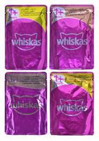 vistiena - Šlapias kačių maistas Whiskas Poultry in Jelly, vištiena/kalakutiena/antiena, 0.085 kg, 80 vnt. - 3 nuotrauka