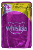 vistiena - Šlapias kačių maistas Whiskas Poultry in Jelly, vištiena/kalakutiena/antiena, 0.085 kg, 80 vnt. - 10 nuotrauka