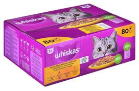 vistiena - Šlapias kačių maistas Whiskas Poultry in Jelly, vištiena/kalakutiena/antiena, 0.085 kg, 80 vnt. - 12 nuotrauka