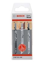 bosch siaurapjuklis - Pjūklel. kompl. Bosch Wood; 15 vnt. - 5 nuotrauka