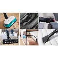 bosch unlimited 7 prohygienic - Bosch Unlimited 7 ProHygienic Aqua, 2in1, Juodas/Baltas (Black/White) - 15 nuotrauka