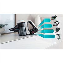 bosch unlimited 7 prohygienic - Bosch Unlimited 7 ProHygienic Aqua, 2in1, Juodas/Baltas (Black/White) - 16 nuotrauka