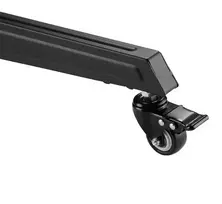mobilus tv stovas - NEOMOUNTS BY NEWSTAR MOBILE FLOOR STAND INCL. AV- AND CAM SHELF (HEIGHT ADJUSTABLE: 128,5-145 CM) - 2 nuotrauka