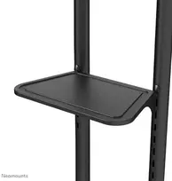 mobilus tv stovas - NEOMOUNTS BY NEWSTAR MOBILE FLOOR STAND INCL. AV- AND CAM SHELF (HEIGHT ADJUSTABLE: 128,5-145 CM) - 3 nuotrauka