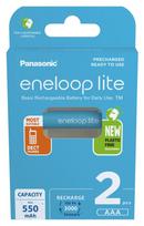 aaa eneloop - Panasonic Eneloop Lite Rechargeable Battery 2xAAA 600mAh - 1 nuotrauka