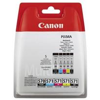 spausdintuvo canon kasetes - Rašalinio spausdintuvo kasetė Canon CLI-571 Cartridge Multipack Black Cyan Magenta Yellow - 2 nuotrauka