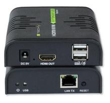 ilgintuvas 20m - Techly 028214 HDMI KVM Extender with USB by Cat. 5/5e/6 Cable 120m - 2 nuotrauka