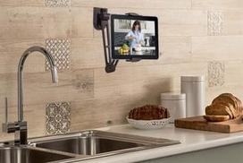 sieninis kabelio laikiklis - Techly Wall Extensible Support for Tablet 4.7"-12.9" - 3 nuotrauka